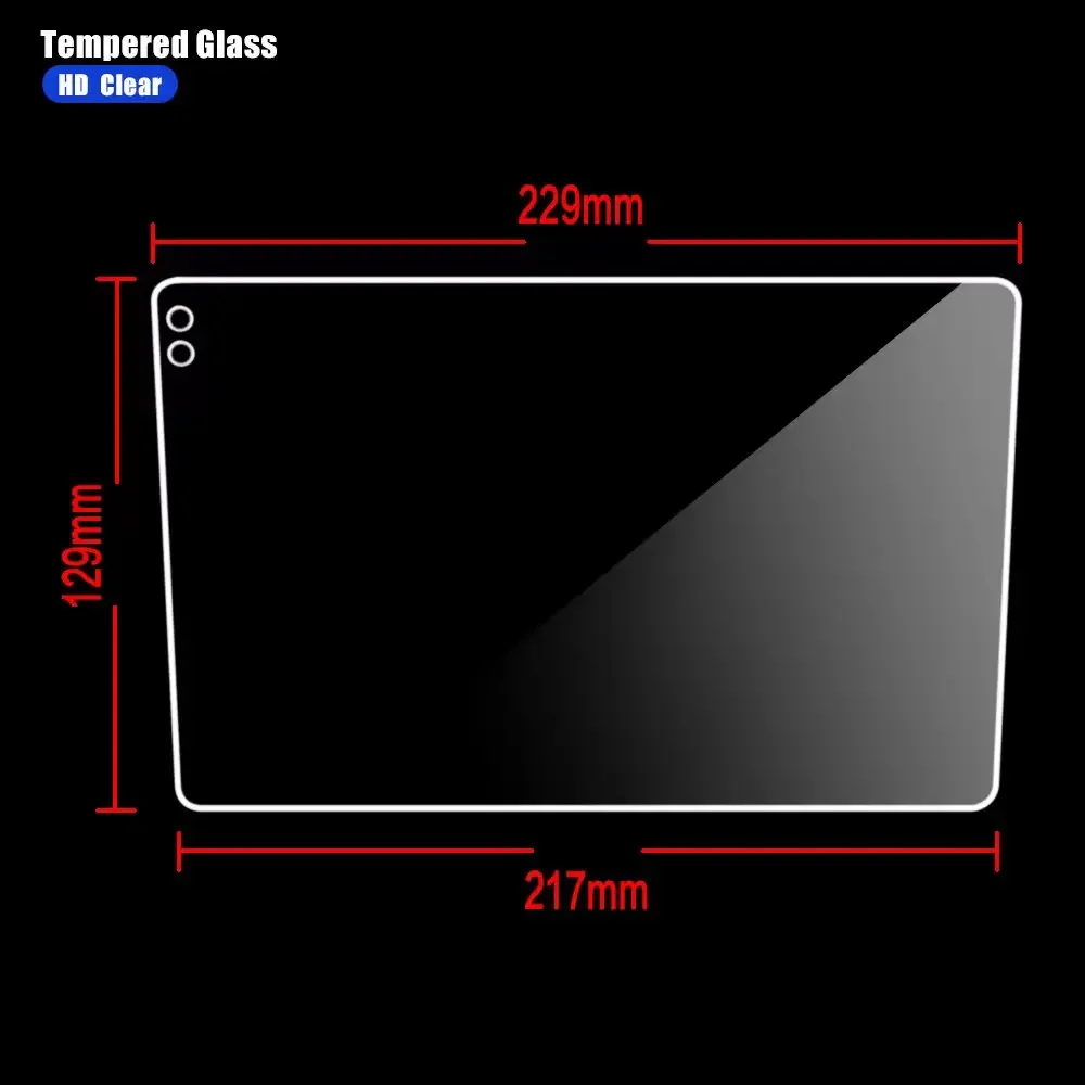 229*129*217 мм 9 дюймов закаленное стекло для TEYES CC2L CC2 CC3 Plus Автомобильный GPS навигатор стеклянная защитная пленка