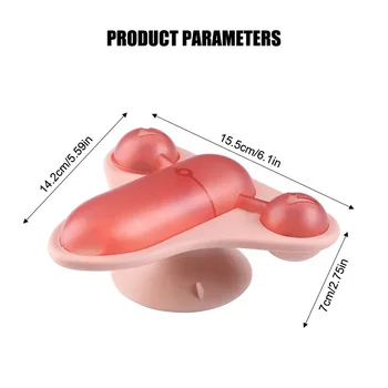 Rotating Flying Chair Cat Teaser Toy Vertigo Small Aircraft Food Leakage Cat Toy Cat Toys Interactive Pet Products 2