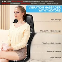 Massage Seat Cushion Pad with Heat 9 Massage Style Lumbar Support Function, Fatigue Stress Relief Back Massager 2