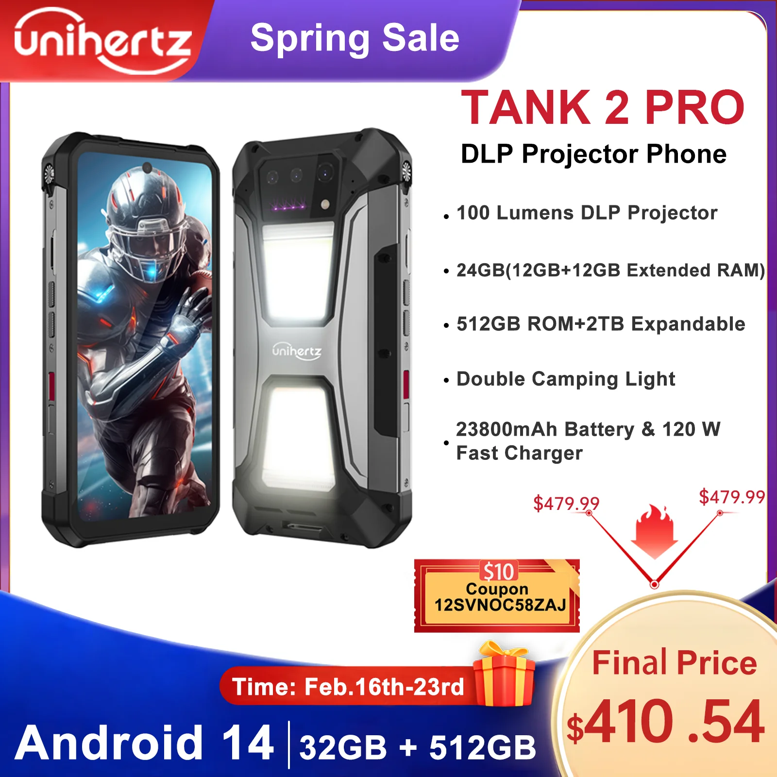 Unihertz TANK2 プロジェクター内蔵スマホ
