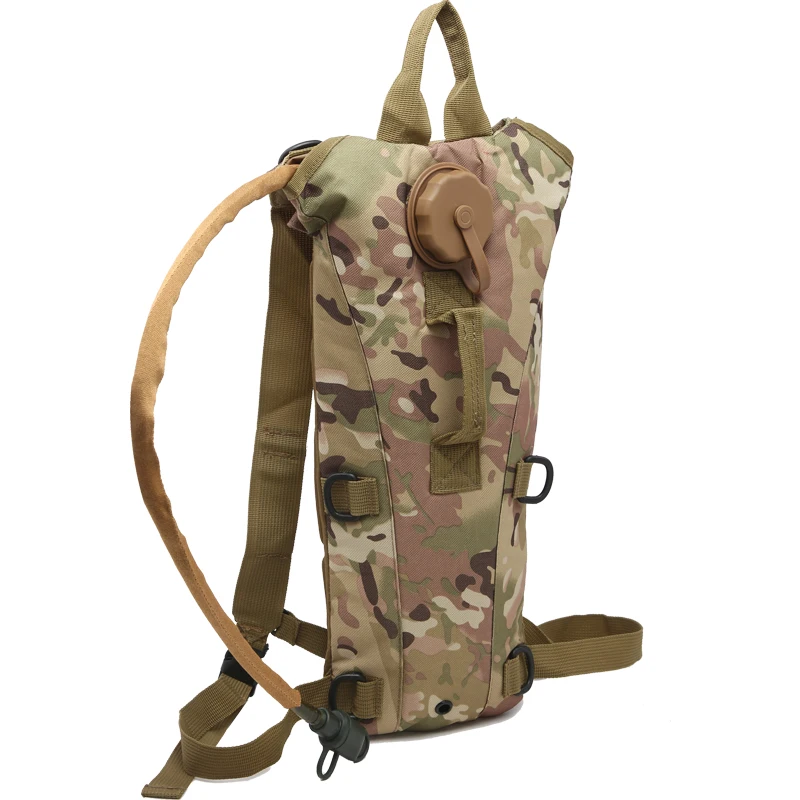 

Hydration Backpack with 3 Liter Bladder Military Adjustable Water Backpack Leakproof Lightweight Unisex Tactical Water Bag for H