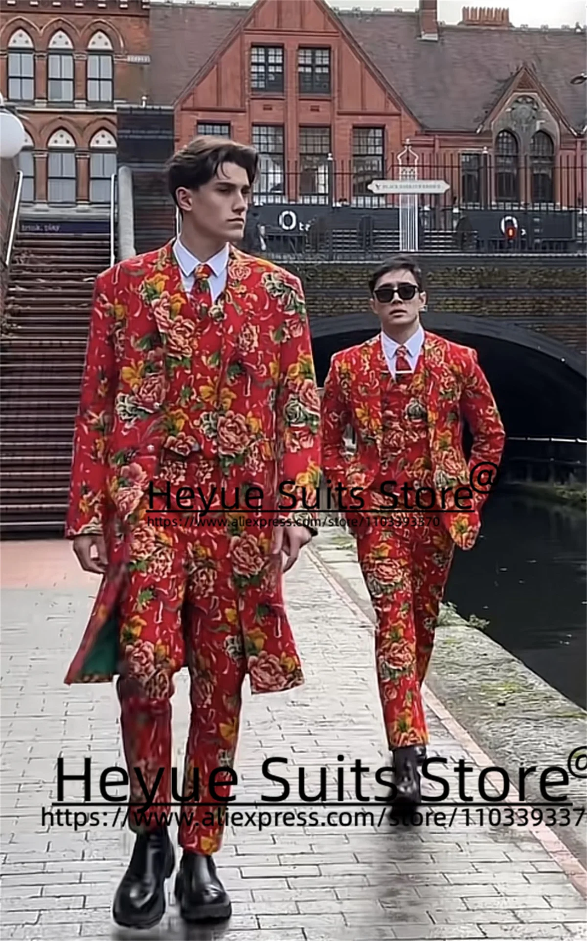 Nestandartní Čínské dlouhé móda muži obleků štíhlý vhodný vroubkované klopa formální ples večírek 3 kousky nastaví ležérní pánský sako trajes de hombre
