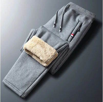 Red Label zipper Gray straight [lambswool]]