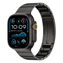 Premium Stainless Steel Watch Band Bracelet Strap - Adjustable and Elegant for S10 46-42 44 45 49mm (Titanium gray)