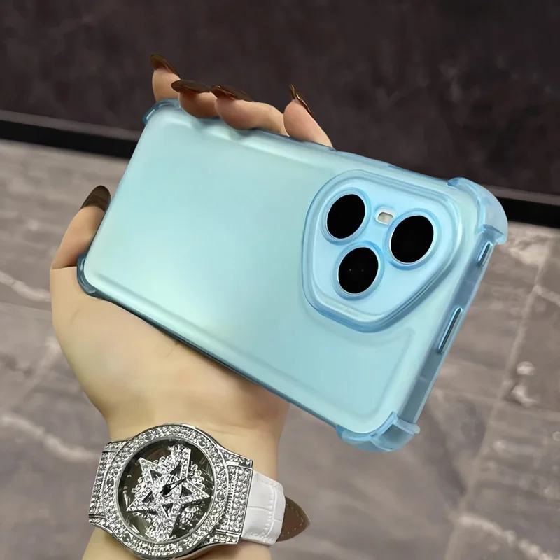 Airbag Shockproof Transparent Matte Silicone Phone Case - Soft Cover
