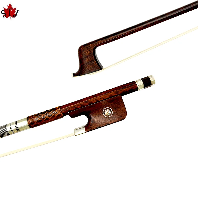 

1pcs strong profession snakewood letterwood 4/4 cello bow,letterwood frog,Siberian horsetail horsehair,cello parts accessories