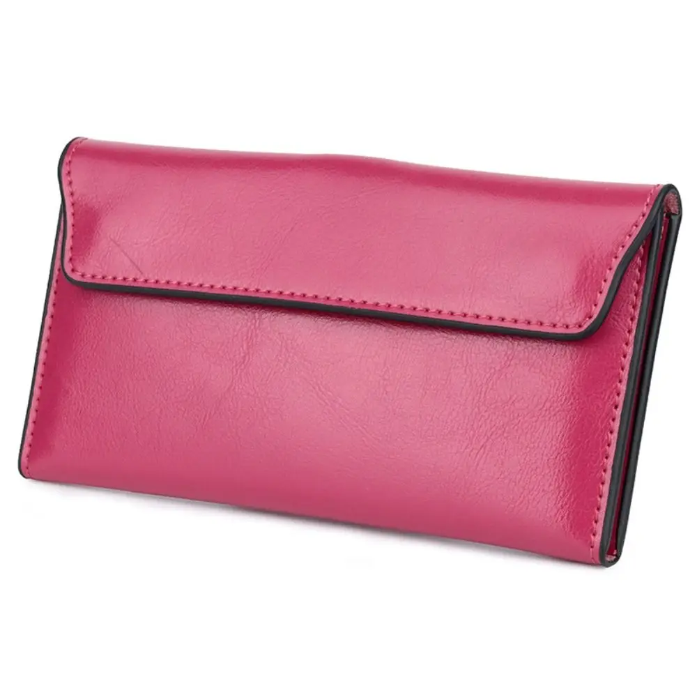 Elegant Slim Leather Women's Wallet – Large Capacity Coin Purse & Portable Clutch