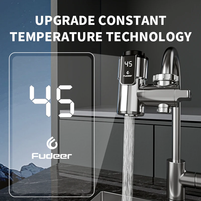 Electric Water Heater Fudeer Instant Hot Water Faucet Conector