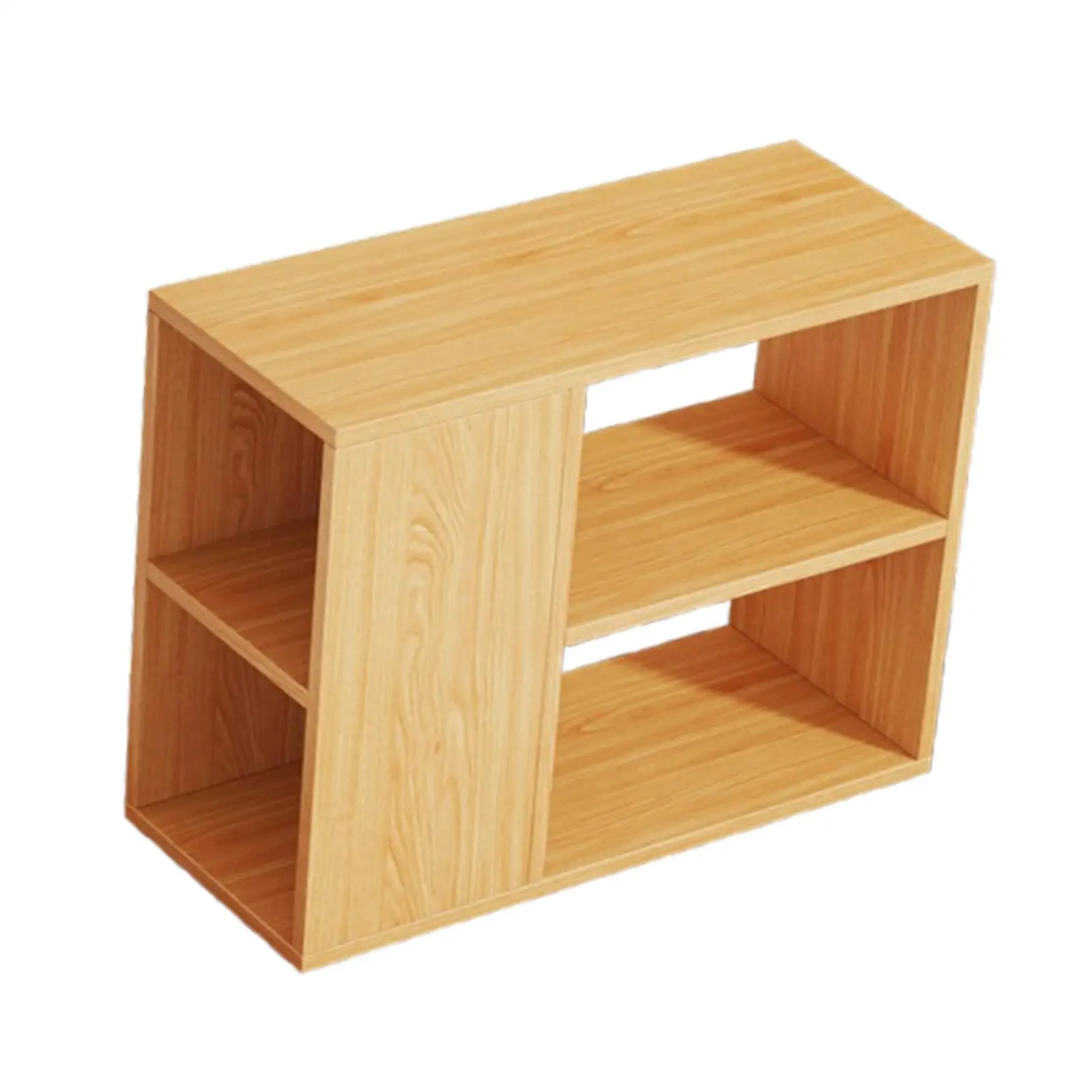 Small Book Shelf Organizer for Home 2 Tier Office Supplies Literature Holder