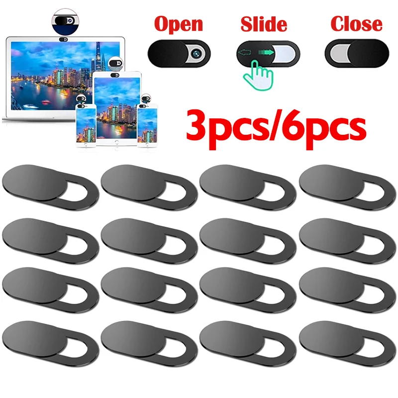 3/6Pcs cam Cover Laptop Camera Cover Plastic Slider Phone Antispy