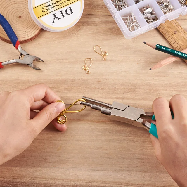 Pinze Per Creazione Gioielli In Acciaio Al Carbonio - Con 4 Testine In Nylon, Anti-Graffio Per Fili E Perline - Foto 7