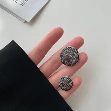 

Round 18/23/25mm Retro Metal Shank Buttons For Coats Jacket Sweater Embellishment Clothing Decorative Needlework Diy Crafts 6pcs