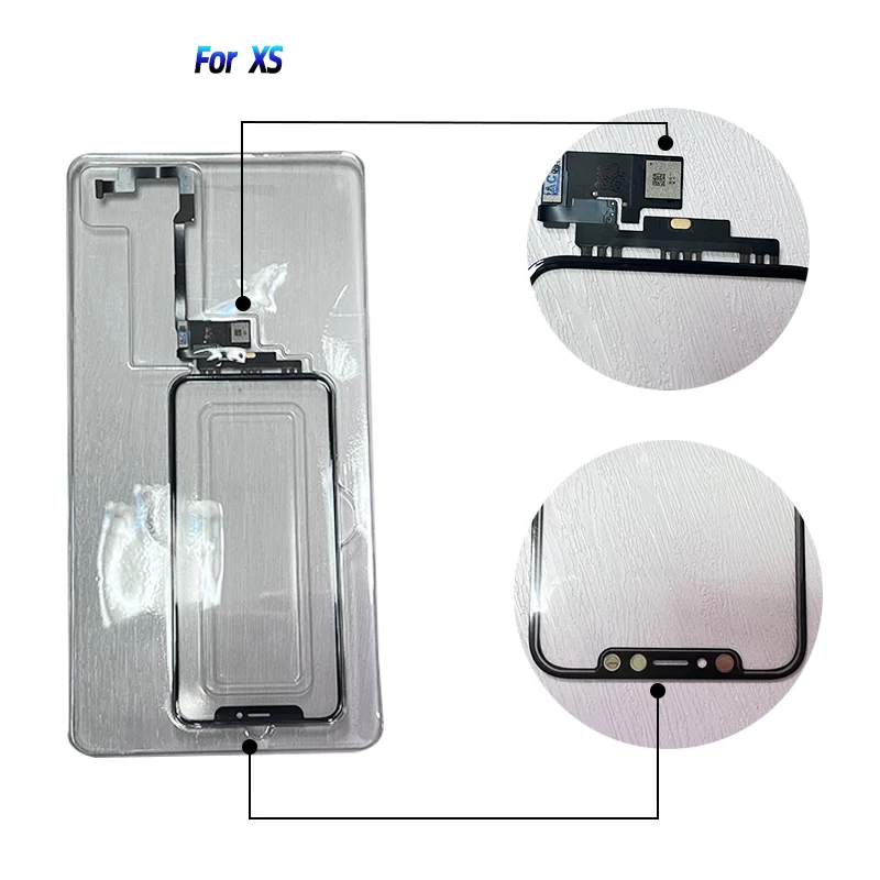 LCD Display Replacement Touch Screen Digitizer Replacement 5Pcs For Apple Iphone X XS XSmax No Welding Touch Screen + OCA Digitizer Front Glass Lens Outer Panel Flex