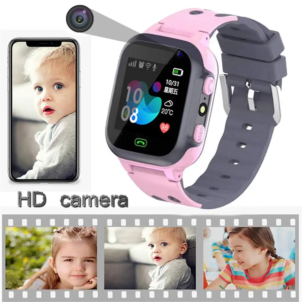 

XIAOMI Kids Smart Watch Call Watches SIM Card Location Tracker SOS Touch-screen Waterproof Smartwatch with Light for Children