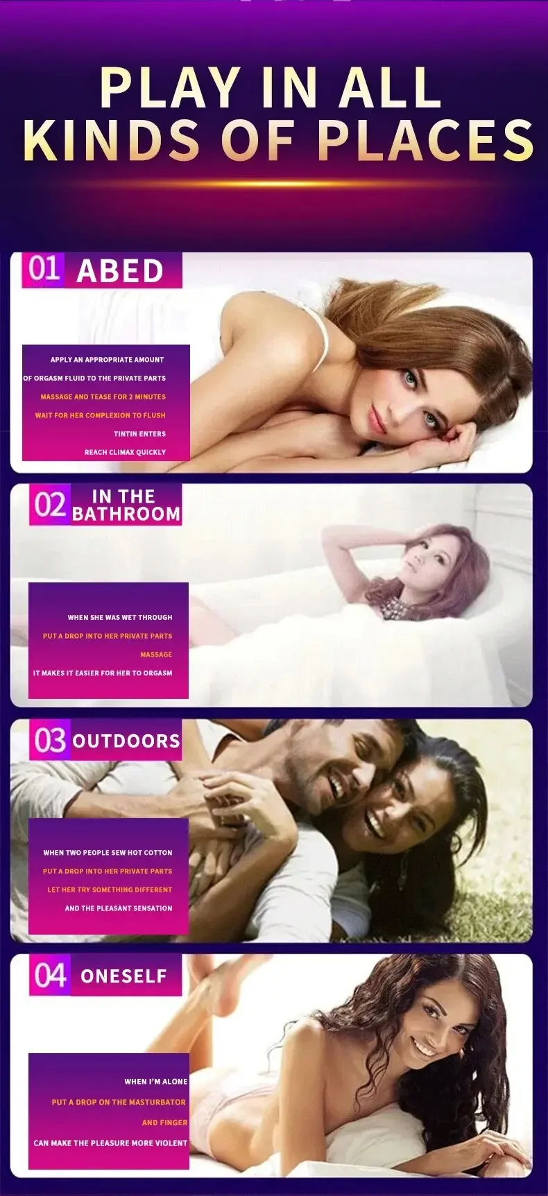 Description Picture 4 of itemLubricants Orgasm Gel Women Sex Spray Massage Orgasm Oil