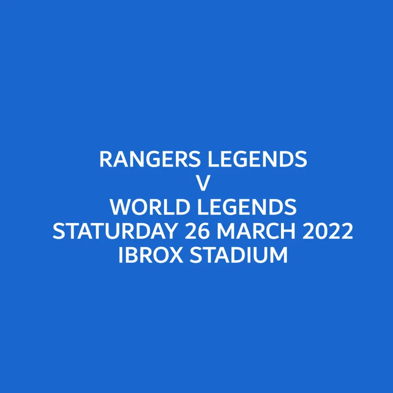 2022 наклейки на футбольные майки Ranger Legends |