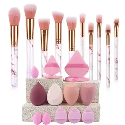 Essential 13 - Piece Makeup Brush Set - Professional Cosmetic Beauty Tools (24pcs pink)