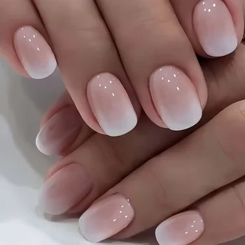 24pcs Gradient Fake Nail Set 1