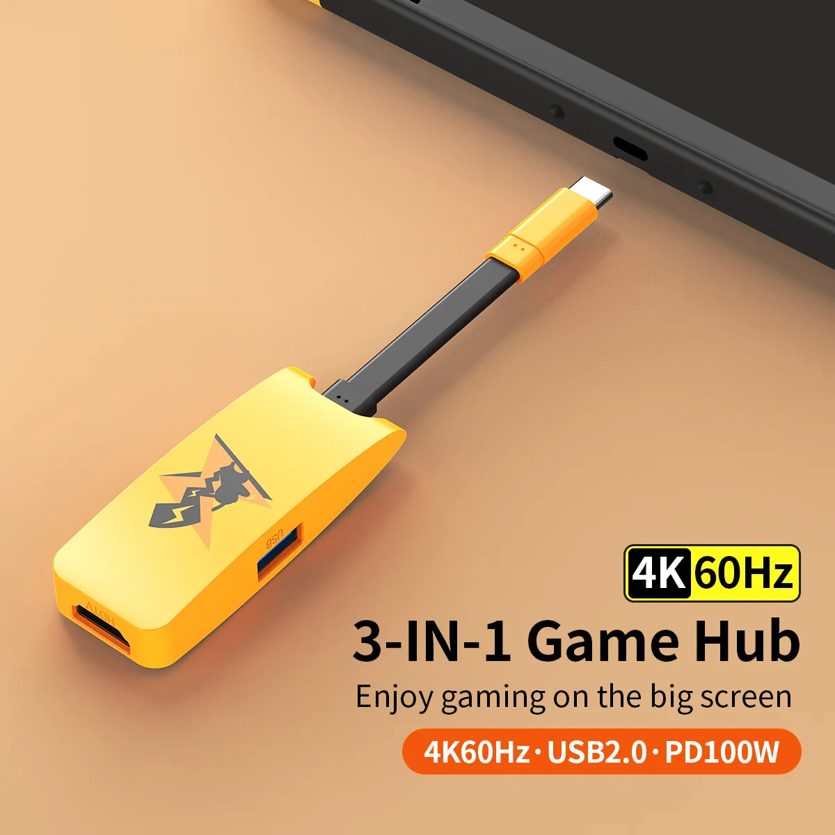 USB-C TV Dock HDMI Adapter for Nintendo Switch Steam Deck iPad HDMI 2.0 PD 100W Fast Charging USB 2.0 Port