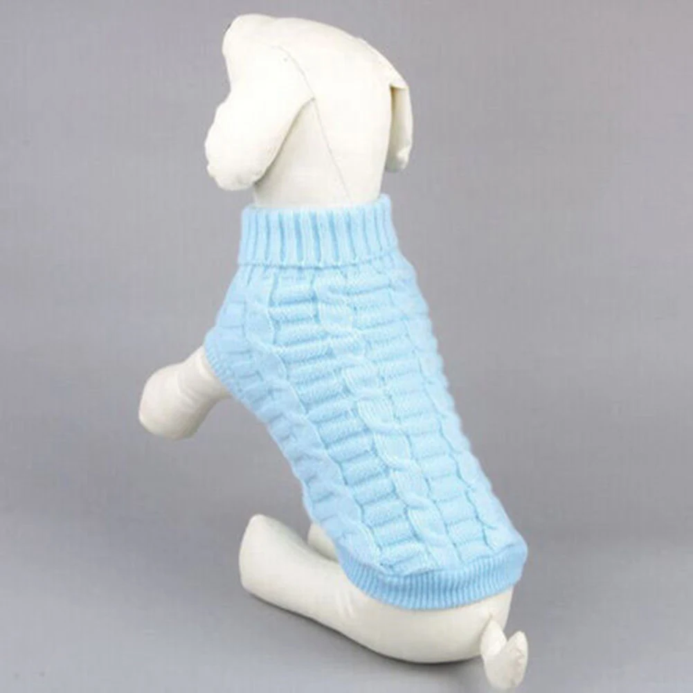 작은 중형견용 강아지 스웨터, 고양이 옷, 따뜻한 애완 동물 터틀넥 치와와 조끼, 부드러운 강아지 요크키 코트, 테디 재킷, 겨울