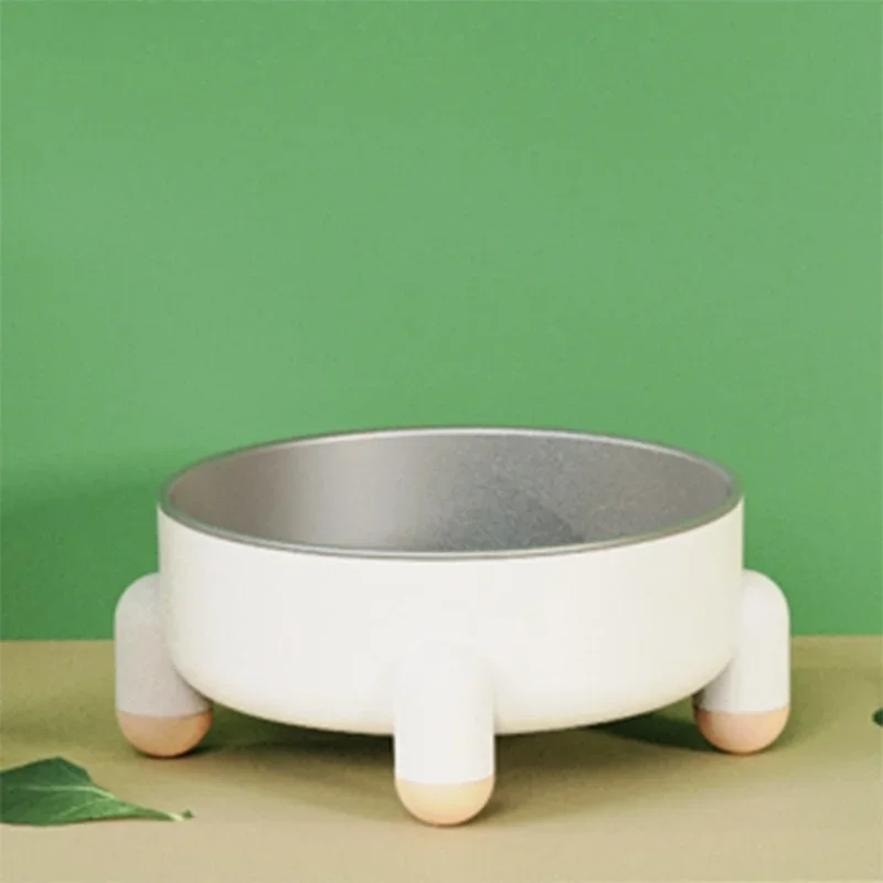 Stainless Steel Pet Bowl With Stand No Spill Dog Cat Feeder