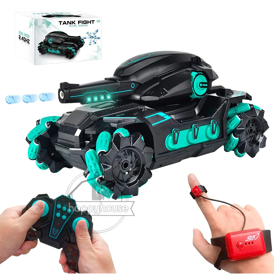 Remote Control Tank for Children Water Bomb Tank Toy Electric Gesture Remote Control Car RC Tank multiplayer RC Car for Boy Kids wall climbing car