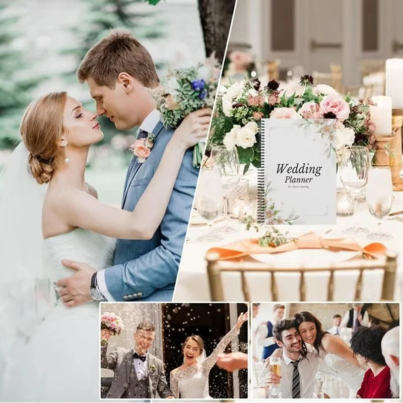 Bridal Wedding Planner Hardcover Engagement Notebook For Newly Engaged Couples Brides