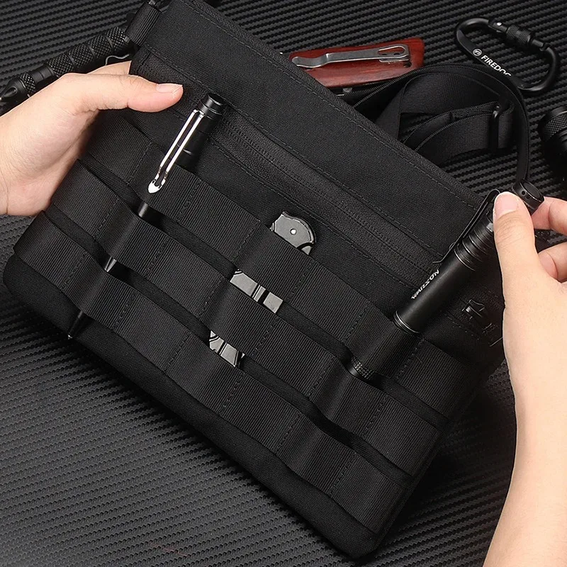 야외용 몰리 EDC 도구 가방 다기능 휴대용 군용 팬 전술 파우치 등산 캠핑 잡..