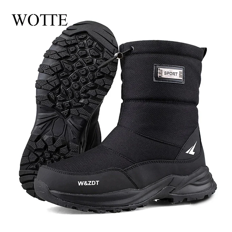 Men Winter Boots Warm Waterproof Snow Men's Snow Boots