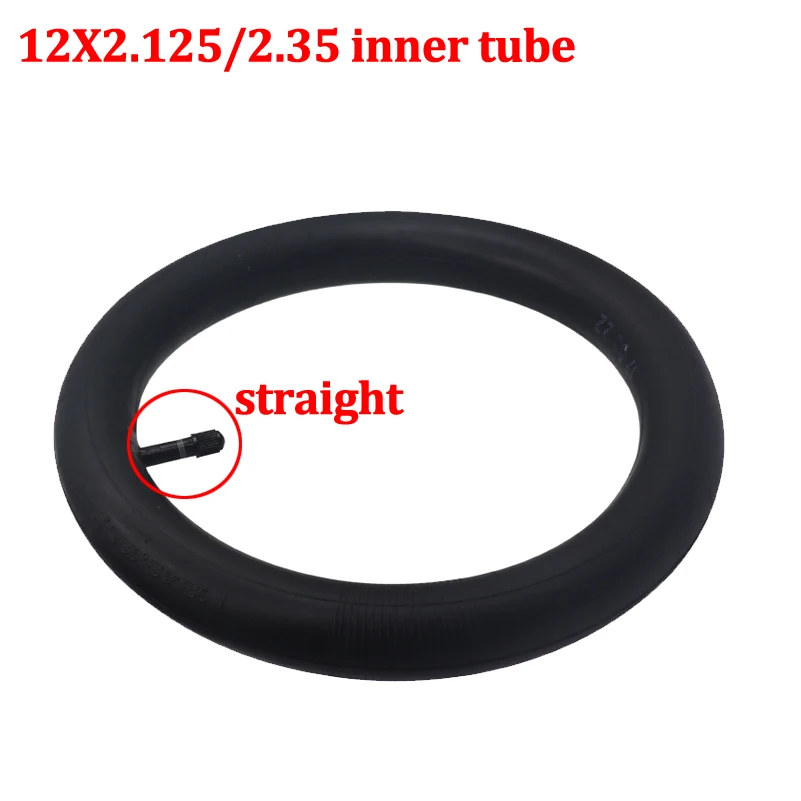 12.5-Inch Inner Tube with 45-Degree Bent Valve for Bikes and Electric Scooters
