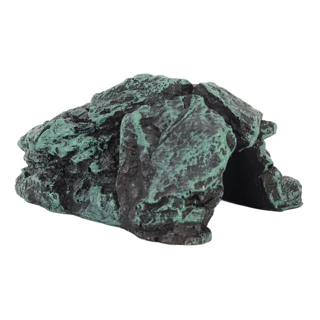 Reptile Rock Hide Cave Simulation Realistic Safe Comfortable Resin Rock Hideout for Terrarium Decoration 6