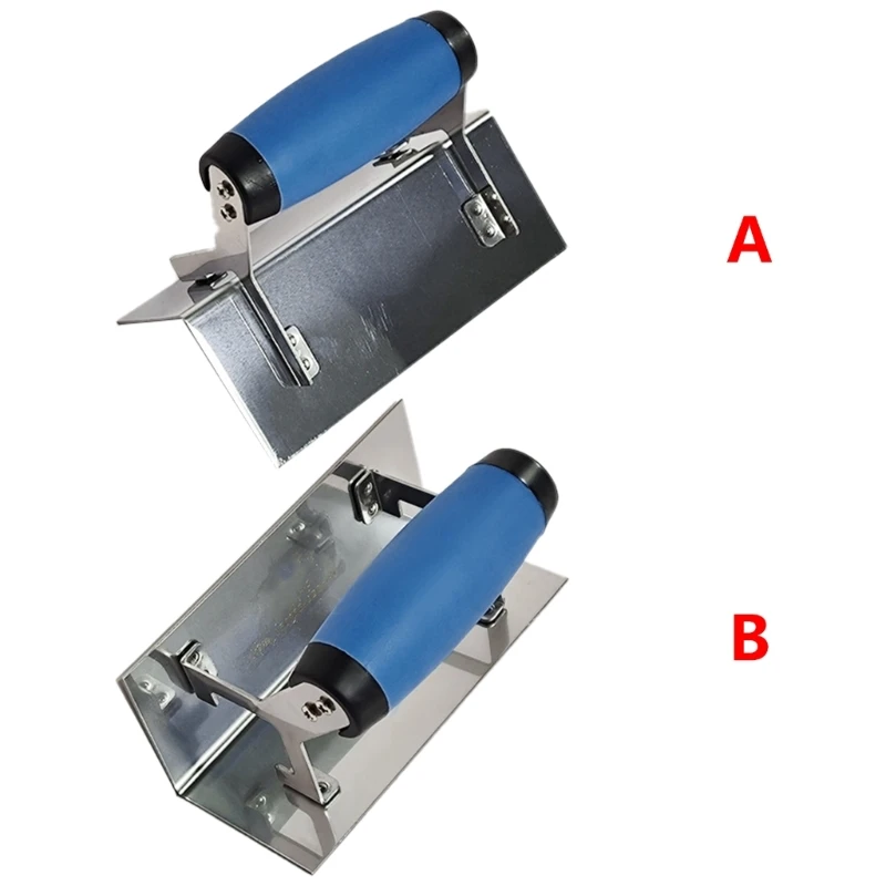 Profession Stainless Steel Angle Trowel Corner Plastering Cleaning Smoothing Tool, for Kitchen/Bathroom Wall Maintenance