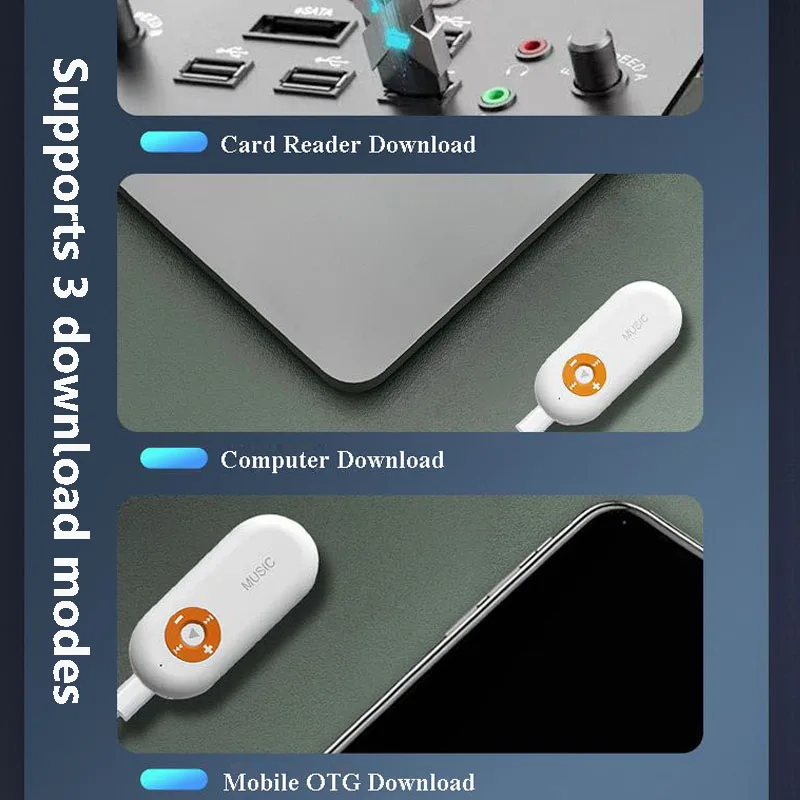 Mini Hifi Lossless MP3 Player Wireless Blutooth 5.3 Music Player Walkman Compatible with Bluetooth Headset Support TF Card Play