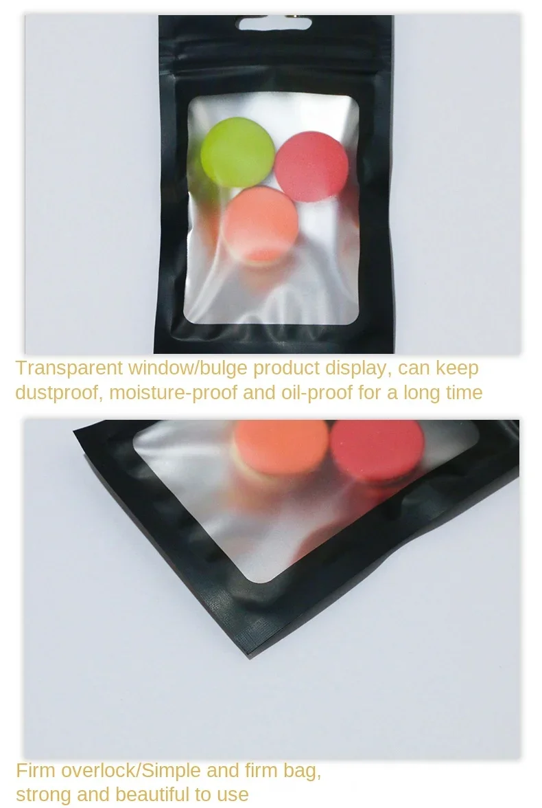 20-50 Stück Matte Zip-Lock Plastiktüten Aluminiumfolie Hologramm Lebensmittelbeutel Kleine Wasserdichte Wiederverschließbare Beutel Geschenkverpackung – Detail 10