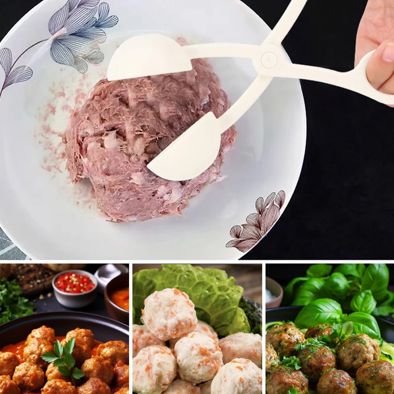 1PC Meatball Maker Tool Kitchen Stuffed Meatballs Clip Makers DIY Fish Meat Rice Ball Making Mold Home Restaurant Helper Gadgets