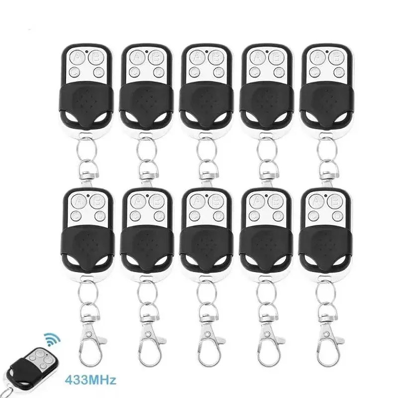 5PCS 433MHz Smart 4 Button Remote Control for Garage Door Clone Copy
