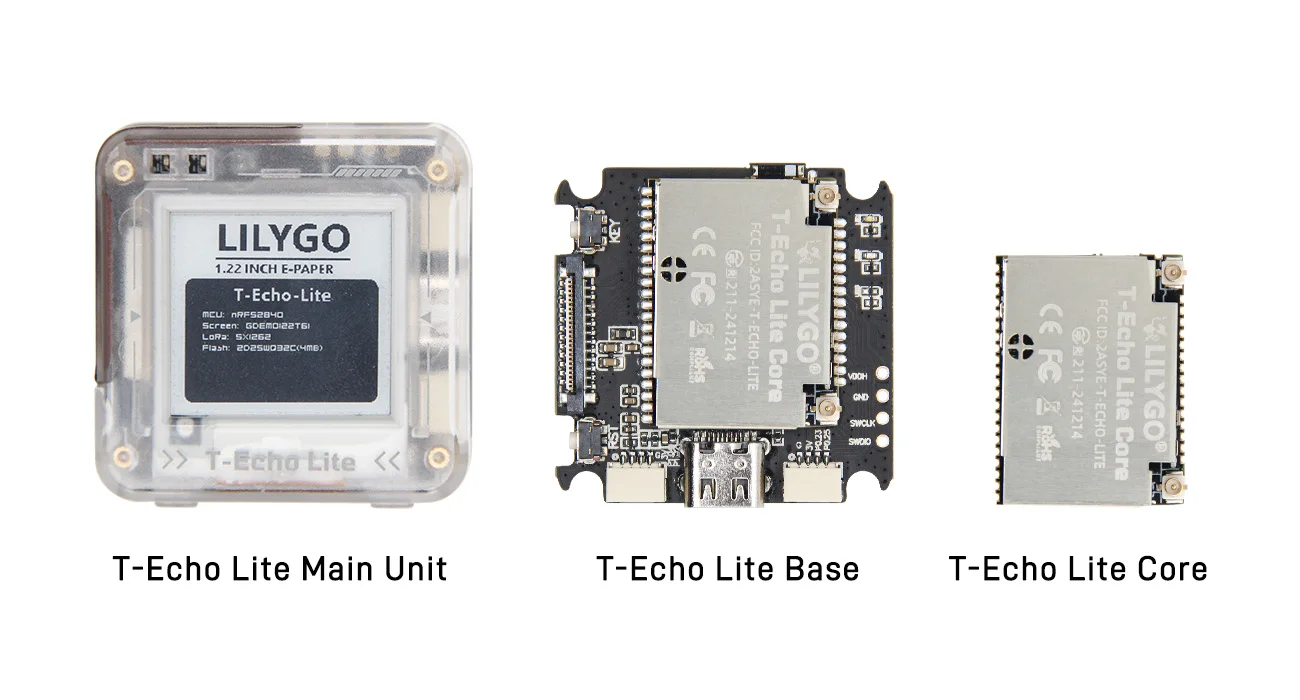 ® T-Echo Lite NRF52840 LoRa E-Paper Display Ultra-Low Power Module Meshtastic-Co