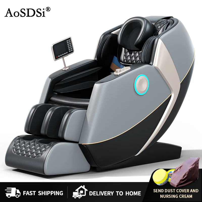 

AoSDSi Luxury Shiatsu Zero Gravity Massager Chair SL Track 4D Body Massager Chair Touch Massage Chair