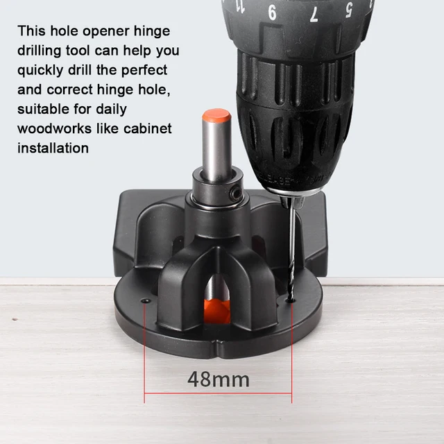 Maschera Per Cerniere Armadi 35mm - Trapano Per Fori Precisi, Metallo, Per Cucina E Mobili - Foto 10