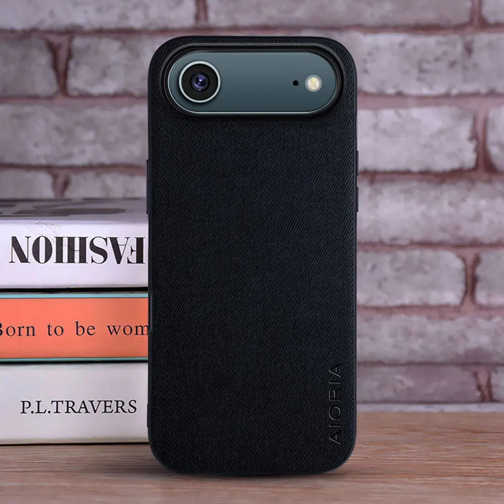 Luxury Textile Leather Phone Case - Fashionable Coque Cover