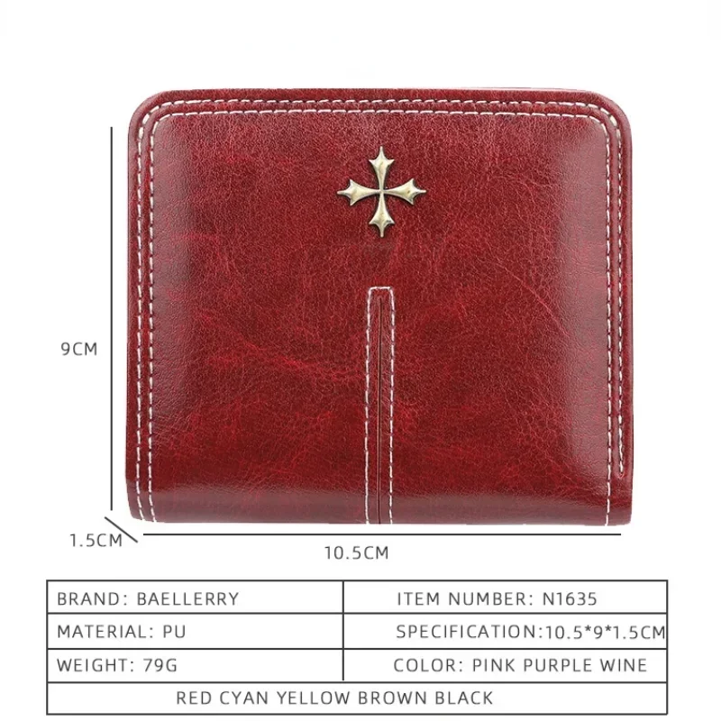2024 Fashion Slim Women Wallets Mini Card Holder PU Leather Short Desigh High Quality Female Purse Coin Holder Women Wallets 4