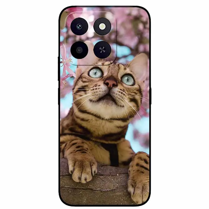 Wolf Bumper Silicone TPU Phone Case - Planet Protective Cool Animal Coque, 6.61