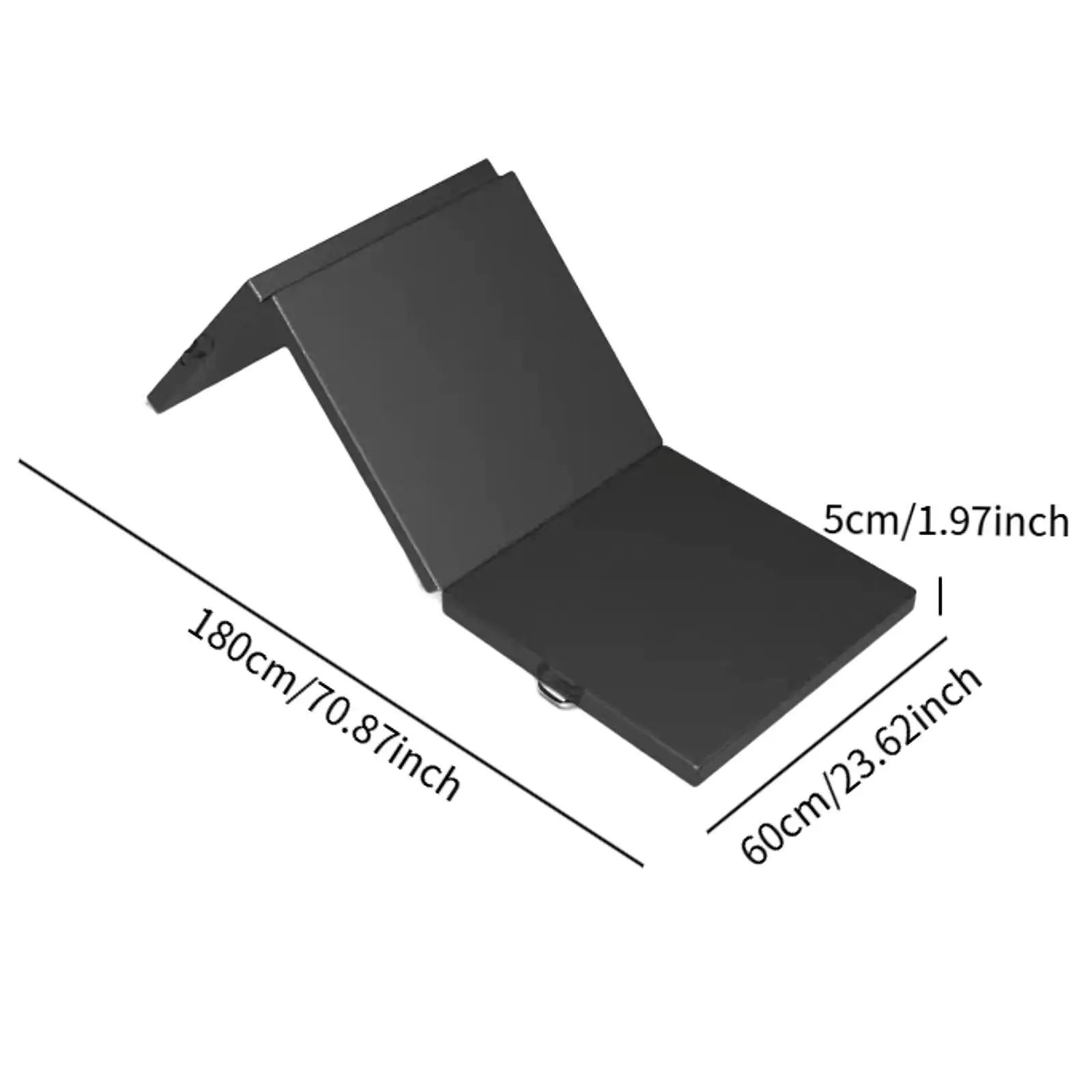 Folding Exercise Mat Foldable Yoga Mat Multifunctional 6'x2'x 2
