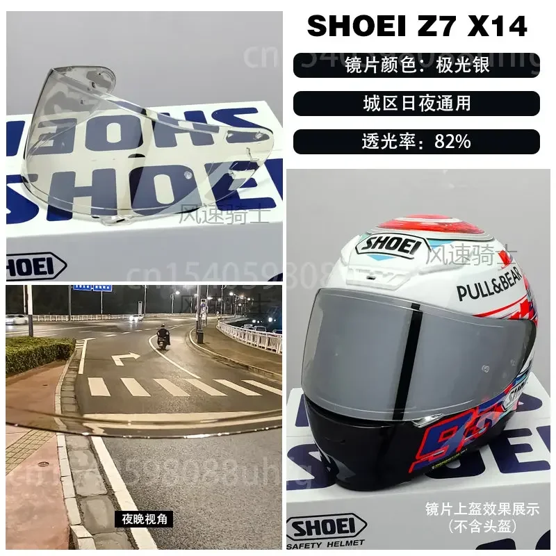 헬멧 바이저, SHOEI X-Spirit NXR 앞유리 오토바이 헬멧 렌즈 액세서리, SHOEI X14 Z7 Z-7 CWR1 CWR-1 RF1200 RF-1200