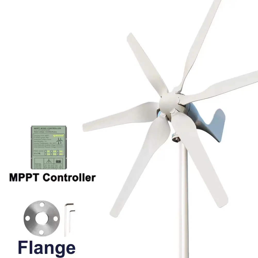 3000W Windturbine mit Kostenlosem Wind-MPPT-Controller Hocheffizientes Off-Grid-System 12V 24V 48V Heimstromversorgungssystem – Detail 9