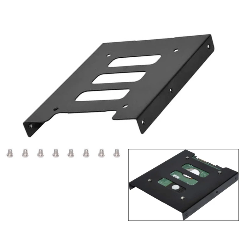 

Кронштейн-адаптер от 2,5 до 3,5 дюйма. Монтажный держатель адаптера SSD с кабелем длиной 40 см. Простая установка.