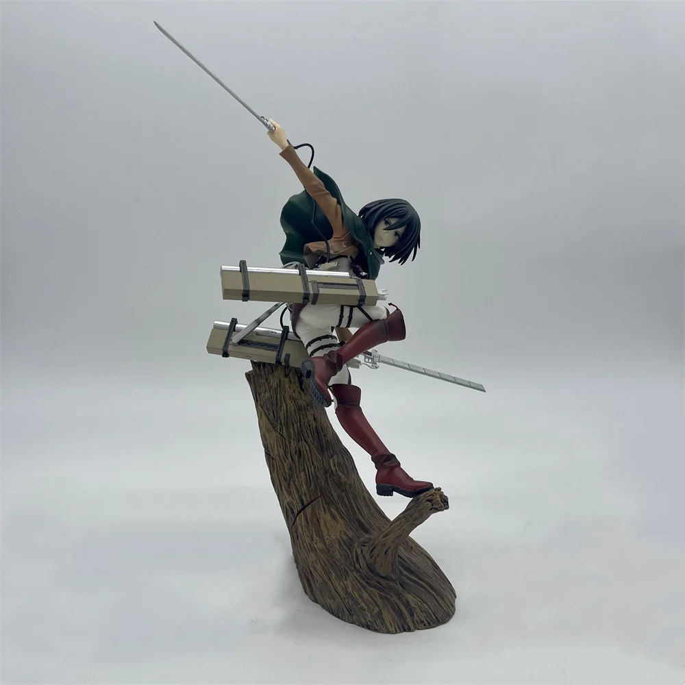 

Anime Attack On Titan Mikasa Ackerman Stump PVC Action Figure Collectible Model Doll Toy 29cm