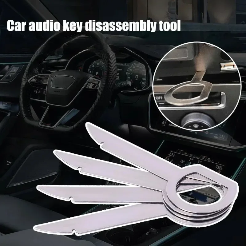 Car Radio Stereo Removal Extractor Key Release Pin Head Unit Audio Install Tool for VW Audi Ford Mercedes Benz Skoda Car Parts