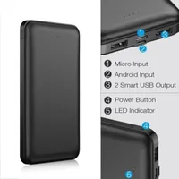 20000Mah Power Bank Pack Fast Charger 2 USB External Battery For Mobile Phone UK