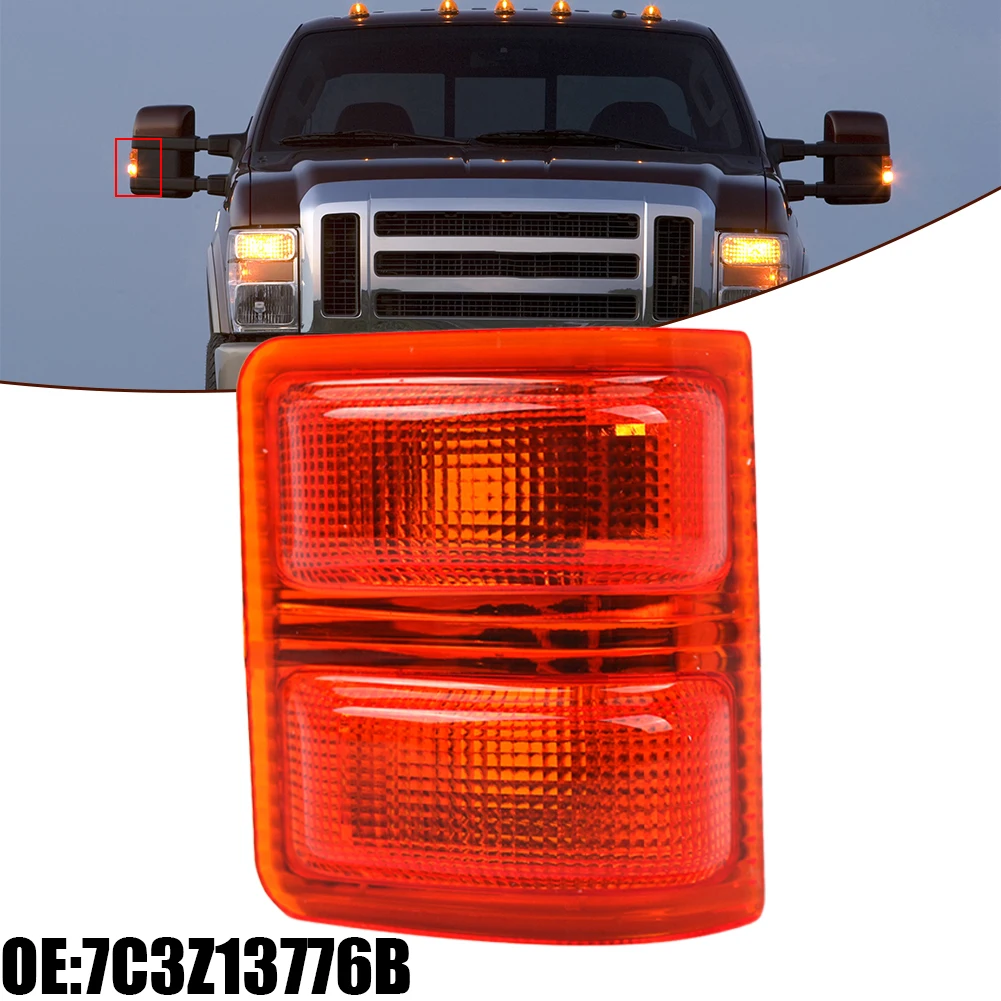 견인 거울 방향 지시등 렌즈, 앰버 RH, 포드 F-250 F350 2008-2016 2024, 인기 판매, 신상 및 하이 퀄리티 할인
